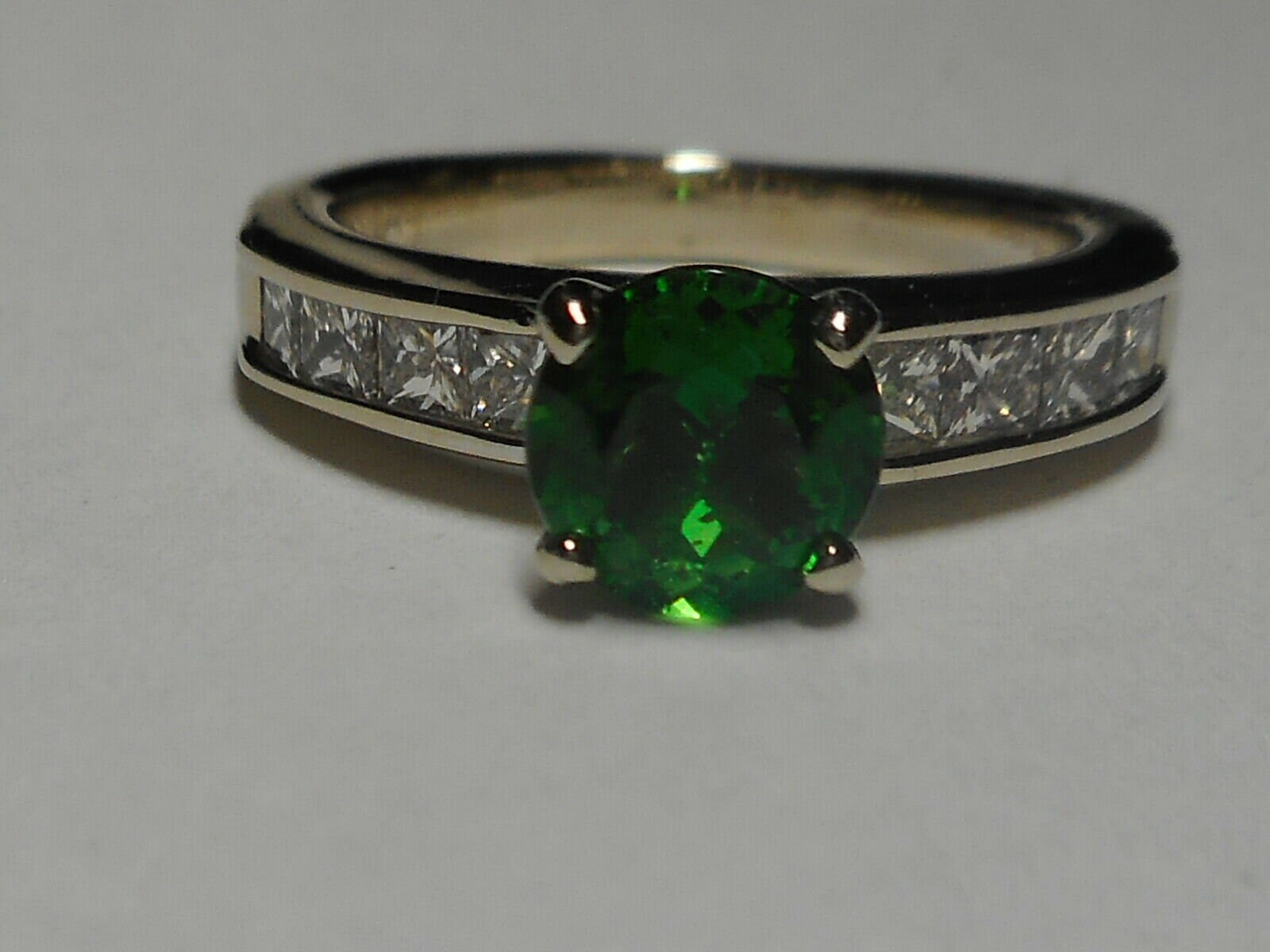 14Kt Chrom Turmalin Diamant Ring Größe 5 von gemsjewelrydiamonds