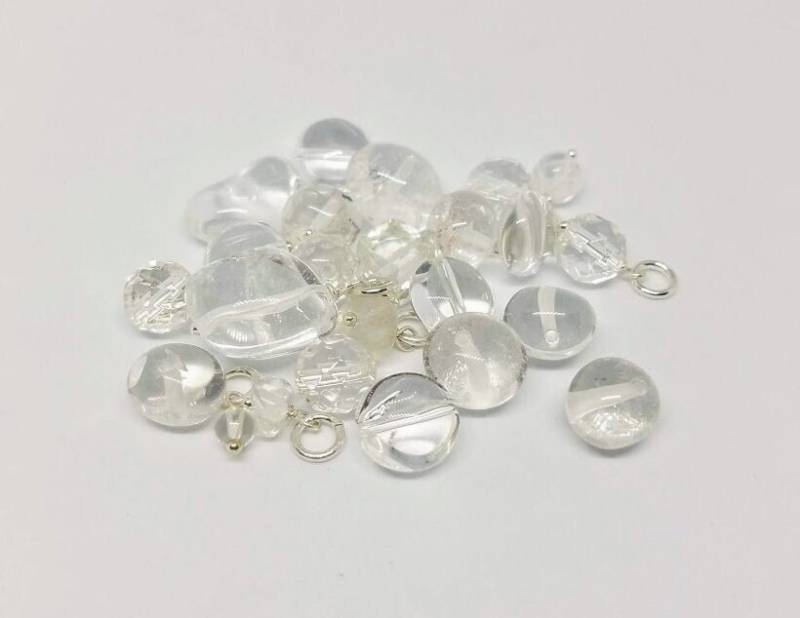 Bergkristall Charms - Hand Gewickelt in Sterling Silber Bergkristall Charms - Hand Gewickelt in Sterling Silber von gemstonetalisman