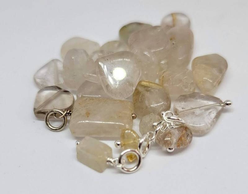 Handgewickelter Rutilquarz Fügen Sie Einen Anhänger Hinzu von gemstonetalisman