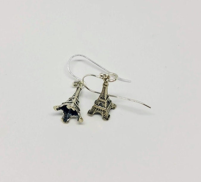 sterling Silber Eiffelturm Ohrringe sterling Silber Eiffelturm Ohrringe von gemstonetalisman