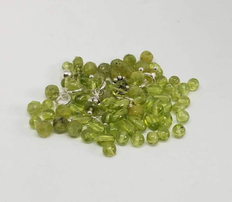 sterling Silber Wrapped Peridot Fügen Sie Einen Anhänger - August Birthstone sterling Silber Wrapped Peridot Fügen Sie Einen Anhänger - August Birthstone von gemstonetalisman