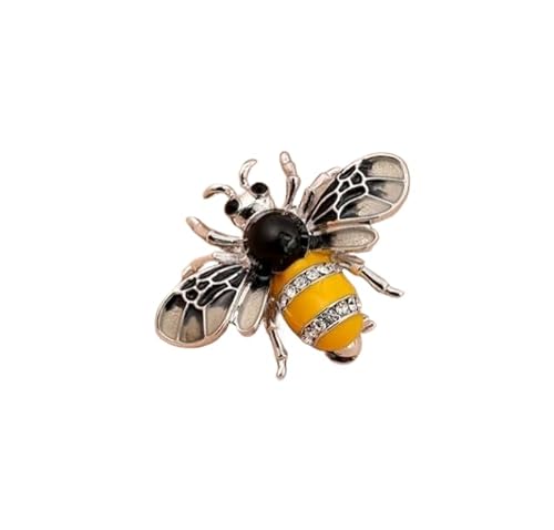 1 stücke, Insekt Emaille Honigbiene Pins Metall Biene Perle Brosche Tasche Kleidung Revers Pin Tier von generic