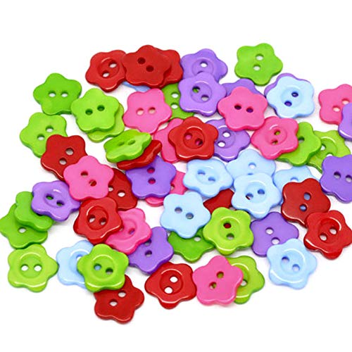 14mm Acryl Blumenform Knöpfe 2 Löcher Knöpfe Baby Nähen Knöpfe Zum Nähen Scrapbooking Verzierungen Handwerk Stricken 25 Stück Zuverlässige LeistungMode mit schönen von generic