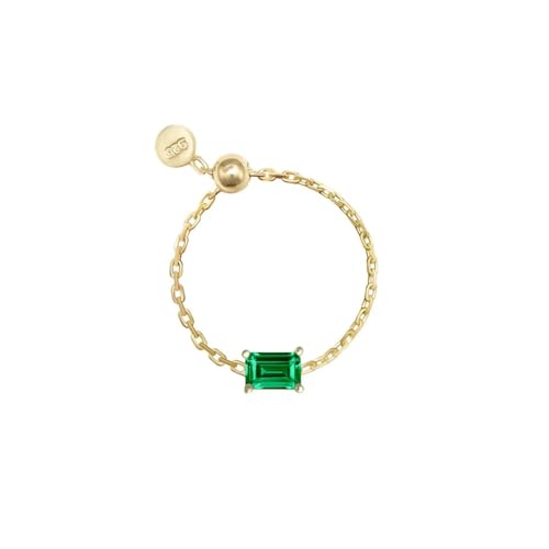 925 Silberring, klassischer Ring Schmuckringe Damen Herren verstellbare Charmringe mit transparenter Kette Ring für Frauen Hochzeit 925 Silberring, klassischer Ring Schmuckringe Damen Herren verstellbare Charmringe mit transparenter Kette Ring für Frauen Hochzeit von generic