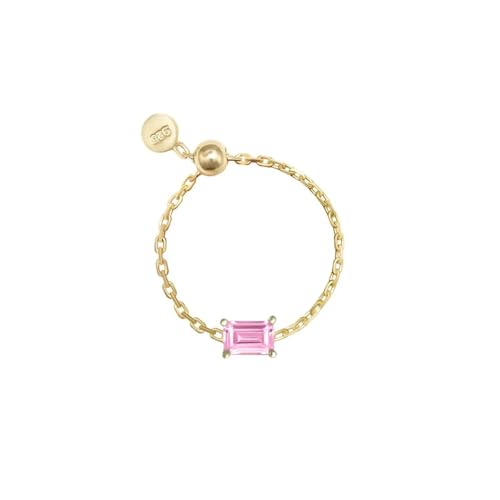925 Silberring, klassischer Ring Schmuckringe Damen Herren verstellbare Charmringe mit transparenter Kette Ring für Frauen Hochzeit 925 Silberring, klassischer Ring Schmuckringe Damen Herren verstellbare Charmringe mit transparenter Kette Ring für Frauen Hochzeit von generic