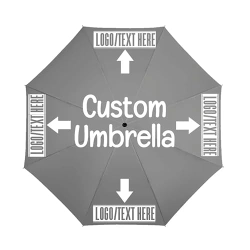 Benutzerdefinierte Regenschirm mit Logo Foto Text Personalisierte Regenschirm Automatische Faltbare Design Sie Regenschirm für Regen/Sonne Color3,98×60cm von generic