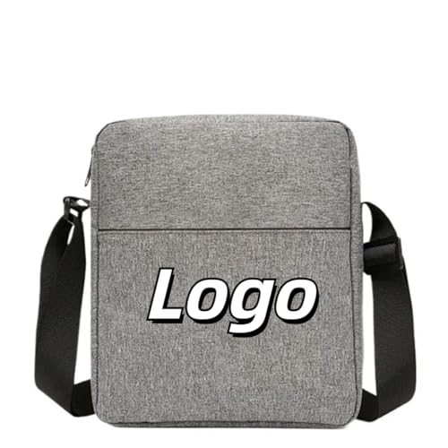 Benutzerdefinierte Umhängetasche – Personalisiert mit Jedem Logo Oder Text – Lässige Umhängetasche für Männer und Frauen – Perfekt für Reisen Color2,18.5 * 6.5 * 23CM von generic