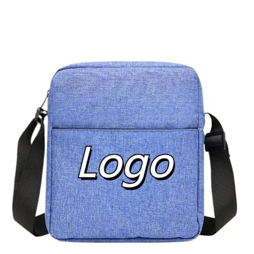 Benutzerdefinierte Umhängetasche – Personalisiert mit Jedem Logo Oder Text – Lässige Umhängetasche für Männer und Frauen – Perfekt für Reisen Color3,18.5 * 6.5 * 23CM von generic