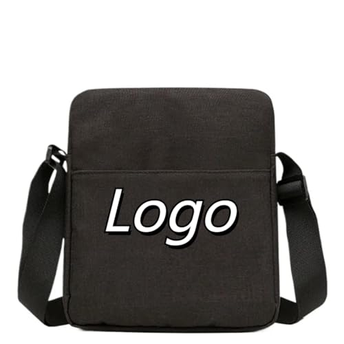 Benutzerdefinierte Umhängetasche – Personalisiert mit Jedem Logo Oder Text – Lässige Umhängetasche für Männer und Frauen – Perfekt für Reisen Color4,18.5 * 6.5 * 23CM von generic