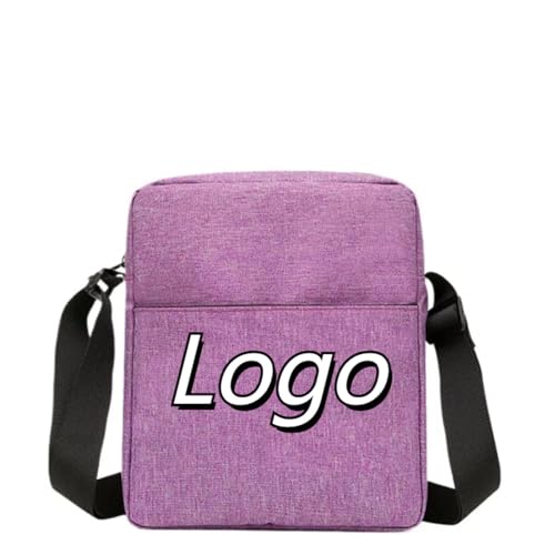 Benutzerdefinierte Umhängetasche – Personalisiert mit Jedem Logo Oder Text – Lässige Umhängetasche für Männer und Frauen – Perfekt für Reisen Color5,18.5 * 6.5 * 23CM von generic