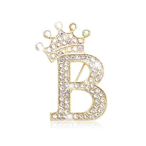 Broschen und Anstecknadeln für Damen, Buchstabenbrosche mit A-Z-Anhänger, Strassbroschen für Rucksäcke, Kunsthandwerk, modische Anstecknadeln mit Kristall-Anfängen Broschen und Anstecknadeln für Damen, Buchstabenbrosche mit A-Z-Anhänger, Strassbroschen für Rucksäcke, Kunsthandwerk, modische Anstecknadeln mit Kristall-Anfängen von generic