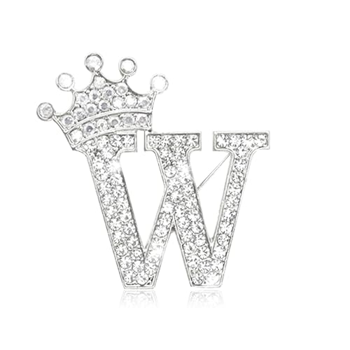 Broschen und Anstecknadeln für Damen, Buchstabenbrosche mit A-Z-Anhänger, Strassbroschen für Rucksäcke, Kunsthandwerk, modische Anstecknadeln mit Kristall-Anfängen von generic