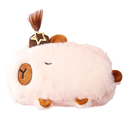 Cartoon-Plüsch-Federmäppchen mit Reißverschluss, großes Fassungsvermögen, Schreibwaren-Tasche, farbe, 见尺寸图cm x 20cm x 10cm von generic