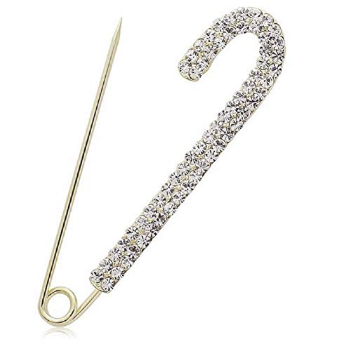 Damen Kristall Große Sicherheitsnadel Schmuck Brosche Strickschal Revers oder Kragen Brosche Pin von generic