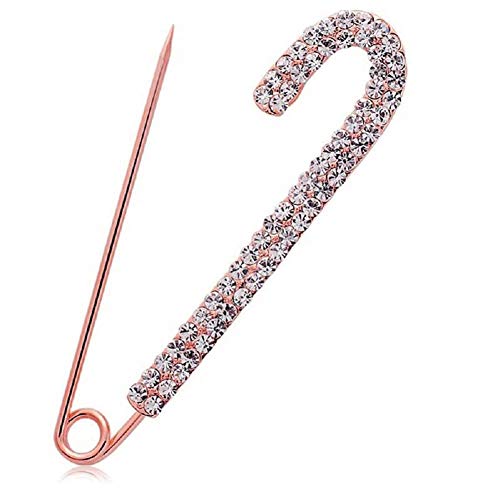 Damen Kristall Große Sicherheitsnadel Schmuck Brosche Strickschal Revers oder Kragen Brosche Pin von generic