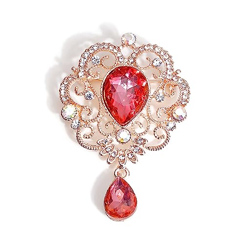 Design Life Bar Strass Brosche Pin für Frauen Mädchen Elegante Kleid Zubehör Hochzeit Weihnachten Geburtstag Schmuck Geschenk von generic