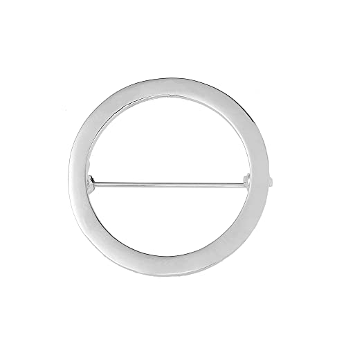 Einfache geometrische Kreis-Brosche für Damen, Form von Schal, Schalschnalle, Damenanzug-Brosche, Schmuck (Golden) von generic