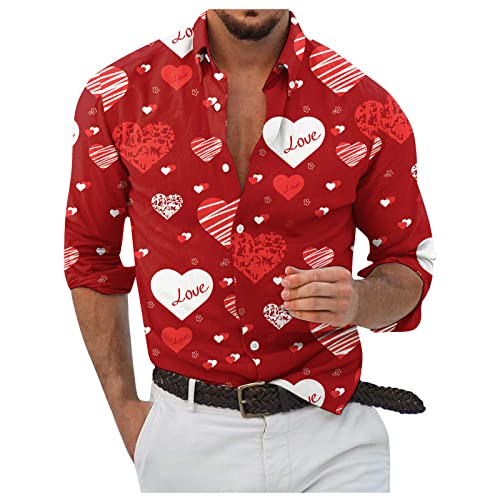 Freizeithemden Herren Hemd Männer Button Down Kragen Oberhemd Retro Lässig Hemd Herren Regular Fit Casual Herren Hemd Langarm Atmungsaktiv Fashion Klassischer Geschenke Für Männer von generic