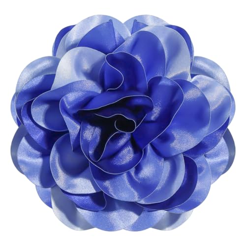 Große Blume, zierliche Rosenblumenbroschen aus Satinstoff, große Rosenblumen, Satin-Reversbroschen für Frauen, Hochzeits-Dinner-Party-Dekoration, 19,8 cm Große Blume, zierliche Rosenblumenbroschen aus Satinstoff, große Rosenblumen, Satin-Reversbroschen für Frauen, Hochzeits-Dinner-Party-Dekoration, 19,8 cm von generic