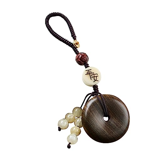 Halskette Herren, Schlüsselanhänger Auto Dekorativer Taschenanhänger Telefon Lanyard Ornament Zarte Schlüsselverzierung Telefon Hängende Dekoration Handy Dekoration Tür Schlüssel Anhänger Sandelholz von generic