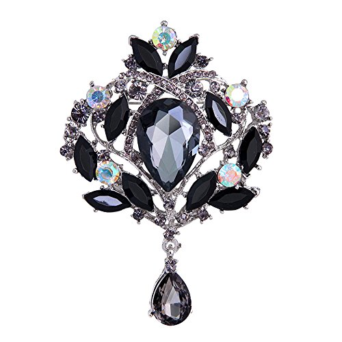 Hochzeit Braut Big Crystal Strass Bouquet Brosche Schal Pin für Frauen von generic