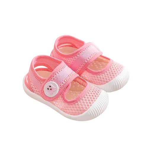 Kinder Hausschuhe Gr. 21 Sommer Baby Mädchen Kleinkind Schuhe Weiche Sohlen Nicht Slip Baby Schuhe Atmungsaktive Baby Schuhe 0 3 Schuhe Schuhe Ohne Schnürsenkel Kinder (Pink, 24 Toddler) von generic