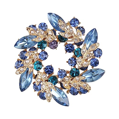 Kristall Hochzeit Corsage Schmuck Zubehör Braut Blume Kranz Brosche Pin für Frauen von generic