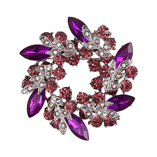 Kristall Hochzeit Corsage Schmuck Zubehör Braut Blume Kranz Brosche Pin für Frauen von generic