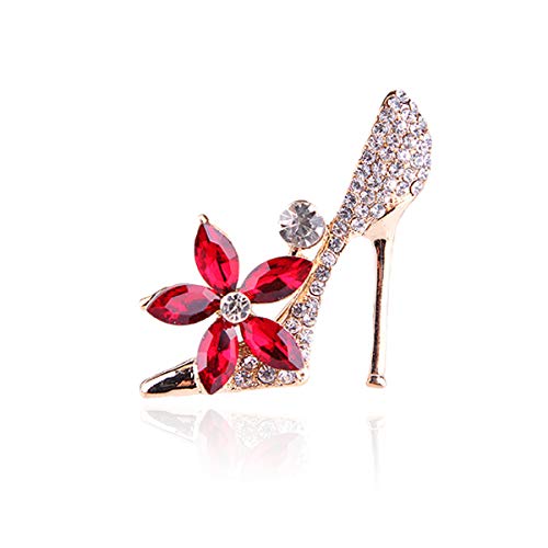 Kristall-Schuhbrosche, Schmuckgeschenk für Damen und Herren, vergoldeter österreichischer Kristall, modische High-Heel-Schuhbrosche, Schmuckgeschenk Kristall-Schuhbrosche, Schmuckgeschenk für Damen und Herren, vergoldeter österreichischer Kristall, modische High-Heel-Schuhbrosche, Schmuckgeschenk von generic
