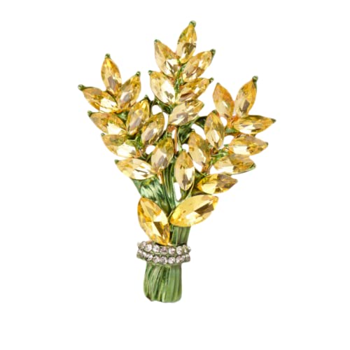 Lavendelblütenbrosche Kristall Strass Tulpenbrosche elegante Accessoires Schmuck Damen Broschen und Anstecknadeln Modeschmuck Hochzeitsblumen Anstecknadel von generic