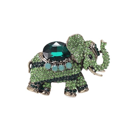 Modische Elefanten-Anstecknadel für Damen und Mädchen, Zirkonia, Strass, Tier-Kleiderzubehör, Corsage für Hut, Tasche, Anzug, Pins, Rucksäcke, Kleidung, Broschen, Anstecknadeln von generic