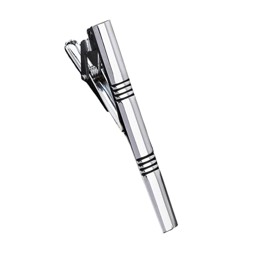 Professionelle silberfarbene Krawattenklammer für verschiedene Krawattenbreiten, ideal für Modegeschäftsleute von generic