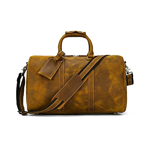 Reisen Sie mit Stil und Komfort: Wochenend-Gepäcktasche aus Leder für Damen und HerrenA von generic