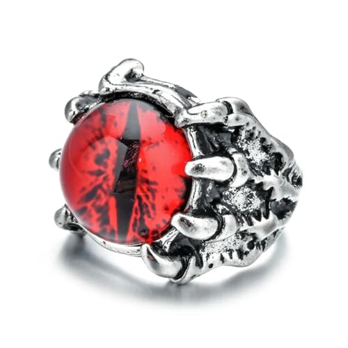 Ring Ornamente, Gothic Ringe Anime Ring Cosplay Verstellbare Öffnung Unisex Punk Schmuck Geschenk Requisite Zubehör von generic