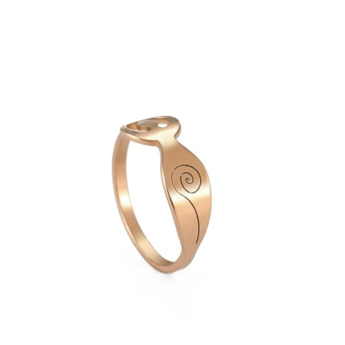 Ring Ornamente, Personalidad: Anillo en espiral simple de acero inoxidable Anillo masculino de oro de 18 quilates Ring Ornamente, Personalidad: Anillo en espiral simple de acero inoxidable Anillo masculino de oro de 18 quilates von generic