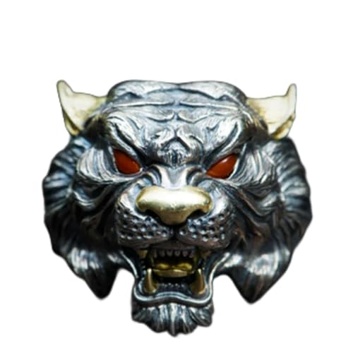 Ring Ornamente, Retro Stil Ethnische Feuerschlucker Drachen Ring Männer Charm Offener Ring Punk Motorrad Fahrer Schmuck Zubehör von generic