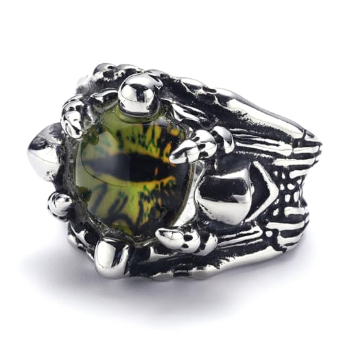 Ring Ornamente, Wizard Ghost Red Eyes Titanium Ring Jewellery for Men Ring Ornamente, Wizard Ghost Red Eyes Titanium Ring Jewellery for Men von generic