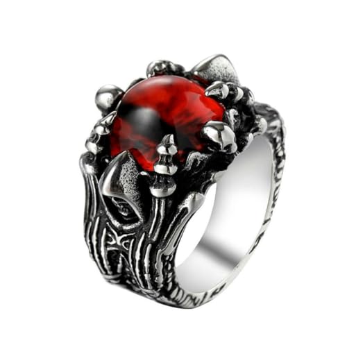 Ring Ornamente, Wizard Ghost Red Eyes Titanium Ring Jewellery for Men von generic