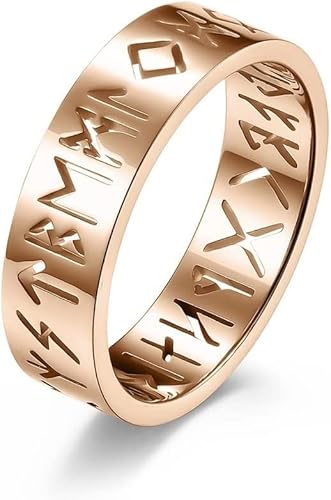 Ringornamente, Männer Frauen Vintage Wikingerringe Nordische Amulettringe Text Hohlstahlring, Rune Heidnisches Amulett Rune Krieger Totem Runenring Ringornamente, Männer Frauen Vintage Wikingerringe Nordische Amulettringe Text Hohlstahlring, Rune Heidnisches Amulett Rune Krieger Totem Runenring von generic