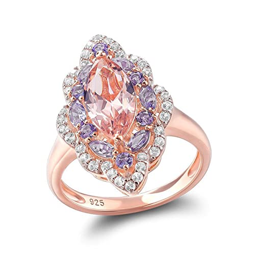 Ringschmuck, Damen-S925-Sterlingsilber-Mode-Edelsteinring, romantischer Vintage-Edelsteinring Ringschmuck, Damen-S925-Sterlingsilber-Mode-Edelsteinring, romantischer Vintage-Edelsteinring von generic