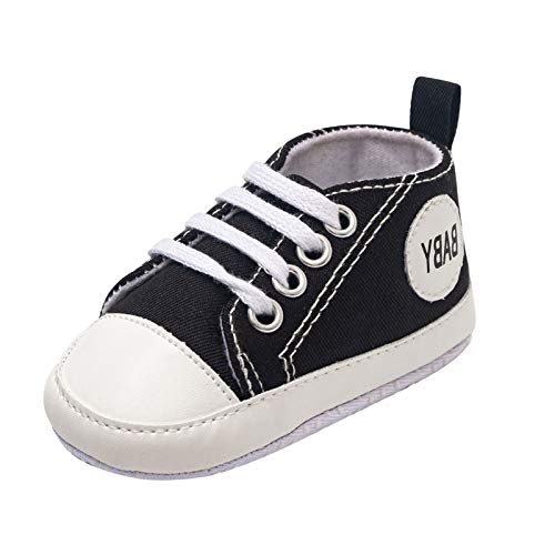 Schuhe Schwarz Baby Schuhe weiche Baby-Schuhe innen Kleinkindersohle 01 Jahr 9 verfügbaren Farben alte Baby- Sportschuhe Baby (Black, 20 Toddler) von generic