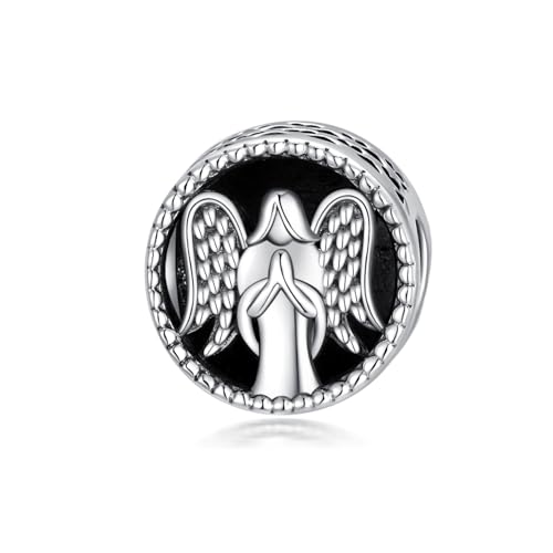 Schutzengel Herz Charm Silber 925 Bead Charm Fit Armband Halskette Geschenk für Damen Mädchen von generic