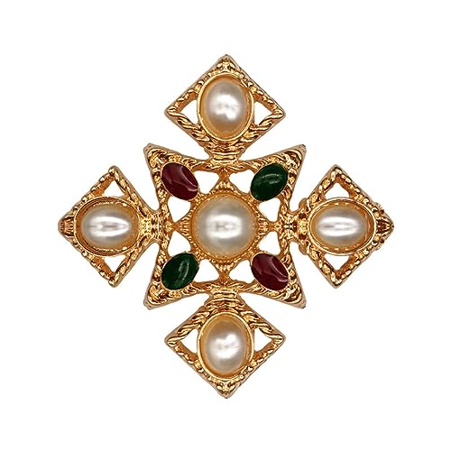 Serie Barock elegante Broschen Pin für Frauen Männer Mädchen Retro Hof Perle Corsage Pin zarte Accessoire Serie Barock elegante Broschen Pin für Frauen Männer Mädchen Retro Hof Perle Corsage Pin zarte Accessoire von generic