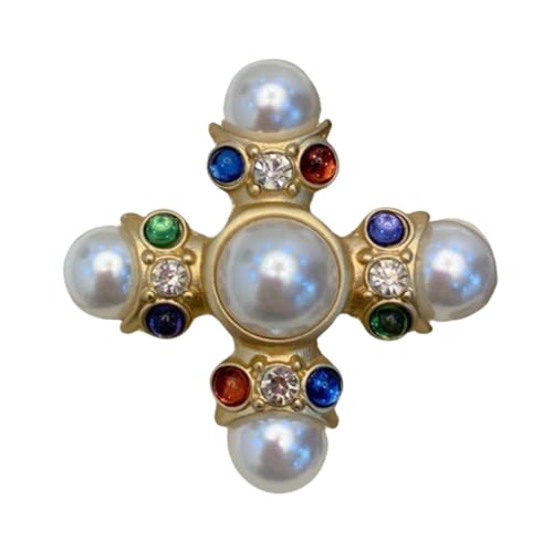 Serie Barock elegante Broschen Pin für Frauen Männer Mädchen Retro Hof Perle Corsage Pin zarte Accessoire von generic