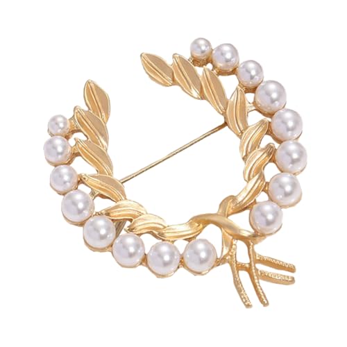 Serie Barock elegante Broschen Pin für Frauen Männer Mädchen Retro Hof Perle Corsage Pin zarte Accessoire von generic