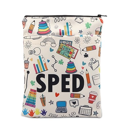 Special Education Book Sleeve Sped Teacher Team Book Pouch Special Education Teacher Appreciate Gift (SPED -b) von generic