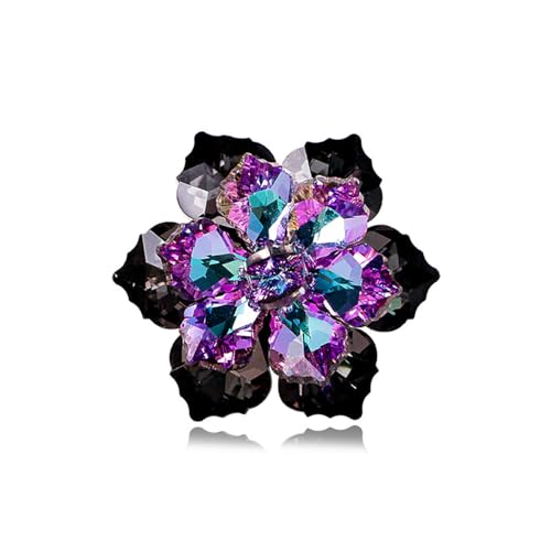 Strass-Blumenbrosche, große Kristall-Blumenbrosche, Anstecknadeln, Hochzeitsfeier, Geburtstag, Tanz, Bankett, Kleid, Anzug, Zeremonie, Kleidung von generic