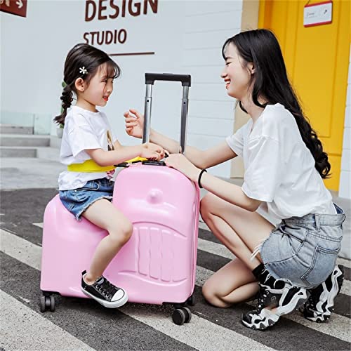 Zuverlässiges Reisegepäck für Kinder mit Spinnerrädern und Schließsystem. Pink von generic