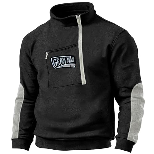 Blitzangebote Des Tages Aktuell Herren Tactical Fleece Pullover Jacke Army Combat Sweatshirt Military Athletic Sport Jumper Tops Winddichte Pullover Freizeit Zip Top ohne Kapuze Warm Pullover von generisch