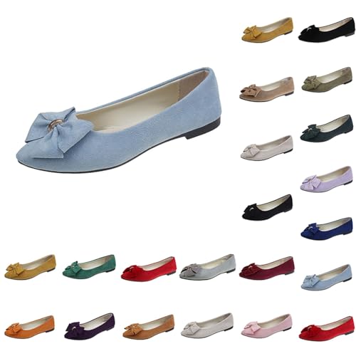 Elegante Schuhe Damen Ballerina Flache Bequeme Damenschuhe Mode Tanzschuhe Mit Schleife Spitzer Zehenbereich Wildleder Kleidschuhe rutschfest Low Top Pumps Hochzeitsschuhe Slip On Loafer Einzelschuhe Elegante Schuhe Damen Ballerina Flache Bequeme Damenschuhe Mode Tanzschuhe Mit Schleife Spitzer Zehenbereich Wildleder Kleidschuhe rutschfest Low Top Pumps Hochzeitsschuhe Slip On Loafer Einzelschuhe von generisch